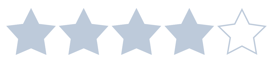 Grafik 4-Sterne Bewertung
